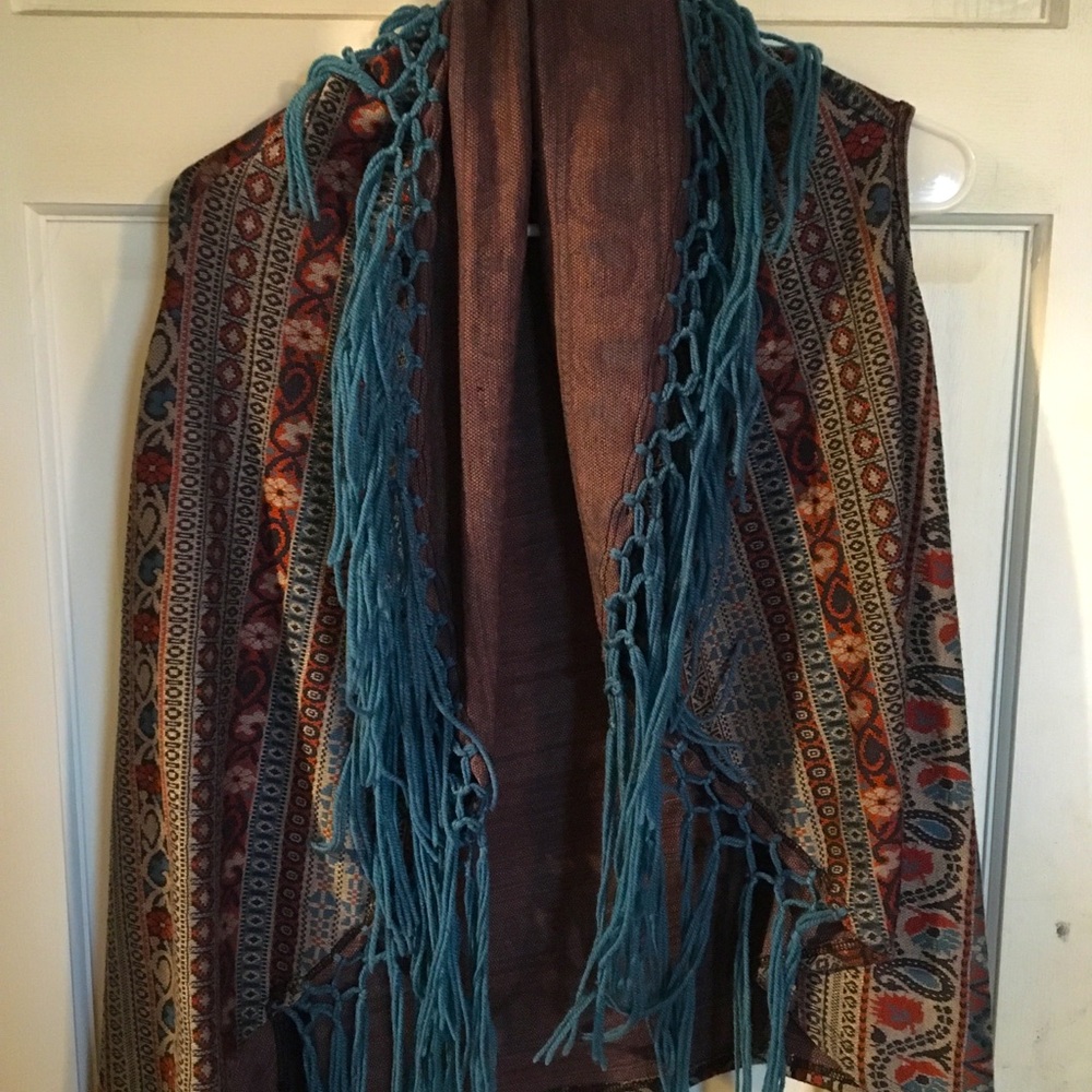 Western fringe vest